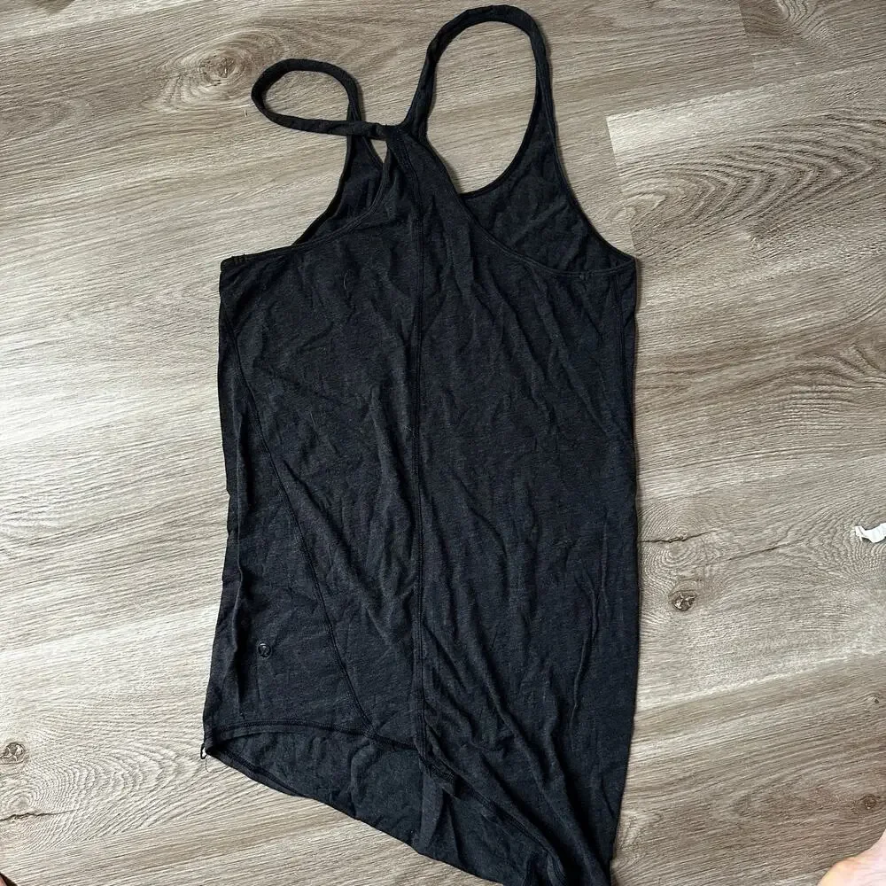 Lululemon gray racerback women's workout athletic tank XS